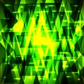 Vector luxury golden green pattern of shards and triangles with Royalty Free Stock Photo