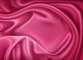 Vector luxury realistic pink silk, satin textile