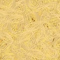 Vector macaroni seamless pattern. Asian noodles. Tangled spaghetti.