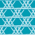 Vector macramee braid weave effect seamless interlace pattern background. Horizontal rows of woven style plaited ribbon