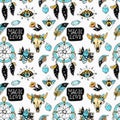 Vector Magic love seamless pattern, witch craft collection Royalty Free Stock Photo