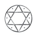 Vector magical symbol: Hexagram, Seal of Solomon.