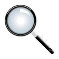 Vector magnifying glass Royalty Free Stock Photo