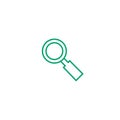 Vector magnifying glass icon with reflection Royalty Free Stock Photo