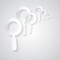 Vector Magnifying Glass Set Royalty Free Stock Photo