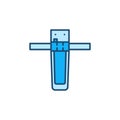 Vector Main Water Filter for Bathroom concept colored icon