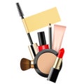 Vector Makeup Cosmetics with Tag