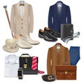 Vector Male Fashion Accessories Set 3 Royalty Free Stock Photo