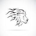 Vector of male lion head design on a white background., Wild Animals. Easy editable layered vector illustration Royalty Free Stock Photo