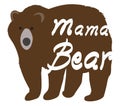 Vector Illustration of a Mama Bear Royalty Free Stock Photo