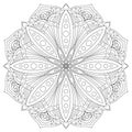 Vector Mandala. Hand drawn oriental decorative element. Ethnic design element.