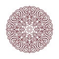 Vector mandala ornament Royalty Free Stock Photo