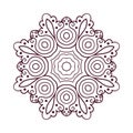 Vector mandala ornament. Royalty Free Stock Photo