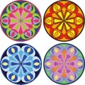 Vector mandala set Royalty Free Stock Photo