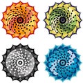 Vector mandala set Royalty Free Stock Photo