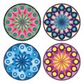 Vector mandala set Royalty Free Stock Photo