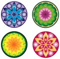 Vector mandala set Royalty Free Stock Photo