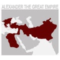 map of the alexander the great empire