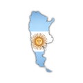 Vector map of argentina