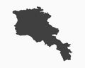 Vector map Armenia, template Asia outline country