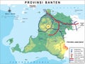 map of Banten province can be edited in corel draw
