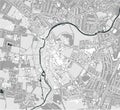 Map of the city of Cambridge, Cambridgeshire, East of England, England, UK