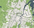 Map of the city of Haarlem, Netherlands