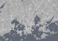 Map of the city of Helsinki, Finland