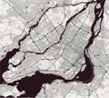 Map of the city of Montreal , Canada Royalty Free Stock Photo