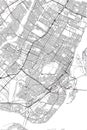 Map of the city of Montreal , Canada Royalty Free Stock Photo
