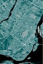 Map of the city of Montreal , Canada Royalty Free Stock Photo