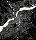 Map of the city of Ottawa, Ontario, Canada