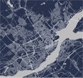 Map of the city of Quebec, Canada
