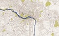 Map of the city of Richmond, Virginia, USA