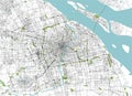 Map of the city of Shanghai, China