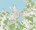 Map of the city of Tallinn, Estonia