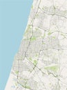 Map of the city of Tel Aviv-Yafo,Tel Aviv-Jaffa, Israel