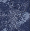 Map of the city of Torino, Turin, Italy