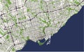 Map of the city of Toronto, Canada