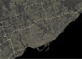 Map of the city of Toronto, Canada