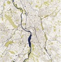 Map of the city of Toulouse, France