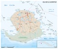 Vector map of Cuban Youth Island, Isla de la Juventud