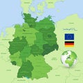 Vector Map of Germany