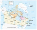 Vector map of Inuit communities in northern Canada