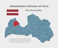 Vector map Latvia, Talsi municipality