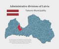 Vector map Latvia, Tukums municipality