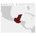 map of the maya empire