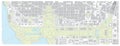 Vector map of the National Mall in Washington DC, United States Royalty Free Stock Photo