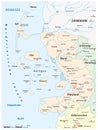 Vector map of Nordfriesland district, Schleswig-Holstein, Germany