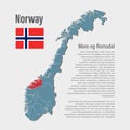 Vector map Norway, region More og Romsdal